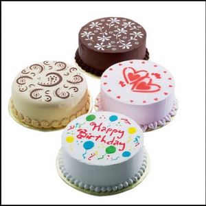 Pochoirs de cuisine pour pâtisserie de mariage, 4 pièces/lot, accessoires de cuisine, pochoirs pour gâteaux, Art, moule d'impression d'<span class=keywords><strong>anniversaire</strong></span>, décoration - Product Image 2
