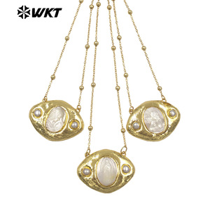 WT-JN388 Vente en gros d'usine, collier plaqué or avec pendentif Vierge <span class=keywords><strong>Marie</strong></span> <span class=keywords><strong>de</strong></span> style religieux pour femmes, bijoux uniques - Product Image 1