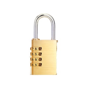 กุญแจทองเหลืองแบบผสมผสานยี่ห้อ Zhan Han พร้อมรหัส 3 หลัก สำหรับใช้กับกระเป๋าเดินทาง ตู้เก็บของ และประตูเพื่อความปลอดภัย - Product Image 3