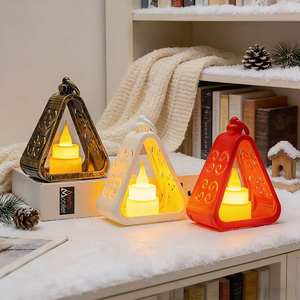 Linterna <span class=keywords><strong>de</strong></span> Nieve con Forma <span class=keywords><strong>de</strong></span> Santa Claus, PVC Ecológico, Luz Nocturna Navideña Retro, Regalos Decorativos, AG10, Decoraciones Navideñas - Product Image 6
