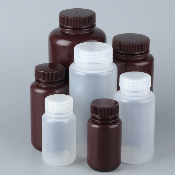 Лабораторная Высококачественная полиэтиленовая бутылка с широким горлышком, химическим пластиковым реагентом