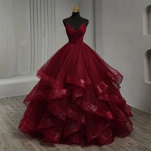 Wine Color Evening Dresses - Elegant Off-Shoulder Maxi