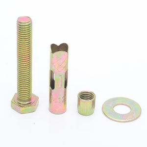 Anclaje de expansión de acero al carbono Chapado en zinc amarillo pernos hexagonales M6 M8 M10 M12 M14 M16 ancla de manga para hormigón M6 M8 M10 M12 M16 - Product Image 3