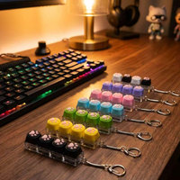 En gros, Porte-clés anti-stress à 4 touches, jouet anti-stress patte de chat et testeur de commutateurs de clavier mécanique