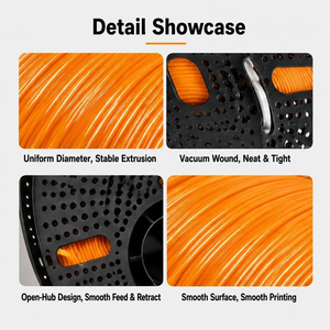 Filamento PLA Plus de 1.75 mm de Diámetro de Alta Precisión, Extrusión Estable Sin Obstrucciones, Filamento PLA para Impresora 3D FDM, Impresión Suave - Product Image 3