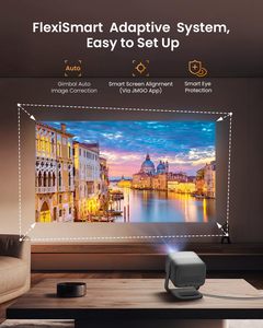 Vidéoprojecteur PTZ Intégré pour Usage Domestique avec Mise au Point Électronique et Support Home Cinéma pour Films 4K et Projection en Chambre - Product Image 5