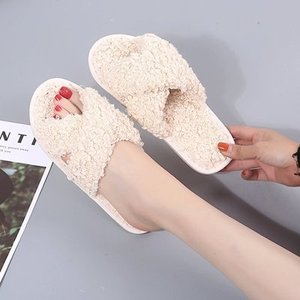 <b>Women's</b> Faux Fur Indoor <b>for</b> Cozy Home Flats Slip-On Design Thermal Breathable <b>for</b> Spring <b>Summer</b> Autumn Winter - Product Image 6