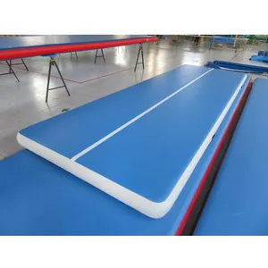 Tapete de ginástica inflável personalizado 8m, equipamento de ginástica para piso