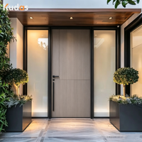 Porte intérieure WPC à prix d'usine, design moderne à panneau plat, étanche et insonorisée pour hôtels, appartements et résidences