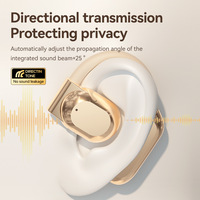 Nouveauté M62 pour écouteurs à conduction osseuse 5.4 à intelligence artificielle, conception non intra-auriculaire, affichage du niveau de batterie, confort optimal pour un port prolongé