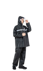 Waterproof Reflective Strip Men <strong>Women</strong> Rain Cover Hooded Motorcycle Rainwear Hiking Fishing Rain Suit <strong>Raincoats</strong> <strong>for</strong> Adults - Product Image 4