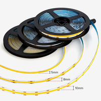 320LEDs/m COB LED Strip lampu 24V 6500K Remote Control WiFi/saklar dekorasi Interior IP20 2 tahun garansi tembaga