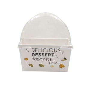 Boîte d'emballage personnalisée <span class=keywords><strong>en</strong></span> papier imprimé pour cupcakes, pain, sandwichs, hamburgers, toasts, gaufrettes, beignets, <span class=keywords><strong>biscuits</strong></span>, boîte à emporter pour boulangerie avec couvercle - Product Image 3