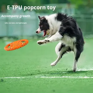 Jouets d'entraînement pour chiens en ETPU, écologiques, rechargeables, interactifs, pour l'extérieur : disque volant, anneau, <span class=keywords><strong>jouet</strong></span> à mâcher, <span class=keywords><strong>jouet</strong></span> de tirage à la corde, volant - Product Image 3