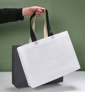 Sac de courses robuste <span class=keywords><strong>en</strong></span> non-tissé, imperméable et laminé, réutilisable, avec poignées renforcées pour les aliments frais - Product Image 4