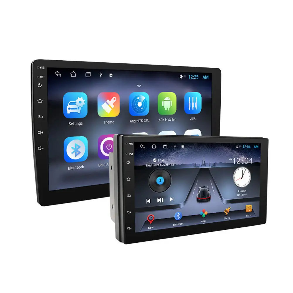 Audio Mobil DSP Universal Din Tunggal Radio Mobil Android 10.1 Terlaris dengan Layar Sentuh IPS 9 Inci Navigasi GPS Universal