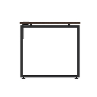 Ensemble de bureau moderne pour cadres, table de bureau blanche, panneau MFC, pieds en métal, finition durable avec revêtement en poudre, marque Yeddkin, garantie 1 à 3 ans