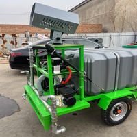 Camion pulvérisateur électrique mini Zhongyi 4x2 avec essieu arrière entièrement suspendu, pompe semi-automatique, moteur, réservoir d'arrosage, Euro 4