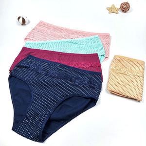 Sous-vêtements <span class=keywords><strong>pour</strong></span> femmes en coton tricoté à taille haute, extensible, respirant, grande taille, <span class=keywords><strong>pour</strong></span> femmes obèses, directement de l'usine - Product Image 2