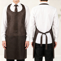 Tablier jetable imperméable sans manches résistant à l'huile pour salon de beauté, restaurant, usage domestique et protection