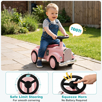 Voiture à pédales classique quatre roues pour enfants, jouet d'équilibre manuel pour bébés, pas cher