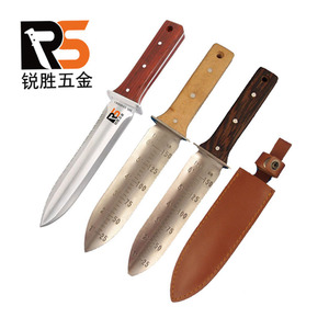 مقبض خشبي من الصلب المقاوم للصدأ 3cr13 عالي الجودة, أداة للحفر في الحديقة ، سكين هوري هوري الياباني مع الحقيبة الجلدية - Product Image 6