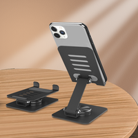 2023 support de téléphone pliable universel personnalisé 360 degrés Rotation bureau en alliage d'aluminium support de tablette support de téléphone portable