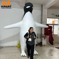 Costume de mascotte pingouin gonflable personnalisé, costume de pingouin gonflable géant pour défilé de rue, événement de carnaval, spectacle