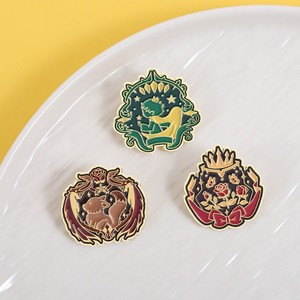 Spilla Decorativa in Metallo con Motivo Fiabesco: <span class=keywords><strong>Principe</strong></span> Rosa, Cartone Animato, Borsa, Cigno, Volpe, Pianeta, Stile Carino - Product Image 1