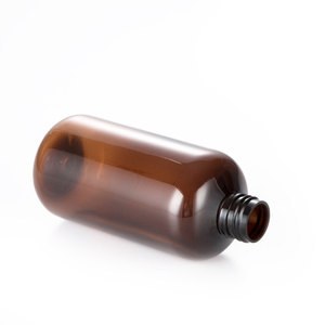 250ml hổ phách Chai nhựa PET phun màu xanh lá cây màu xanh rỗng Chai PET nhựa phế liệu giá chai tròn với Snap Switch phun nắp - Product Image 5