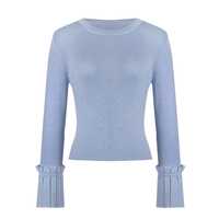Ensemble deux pièces pour femme : jupe longue plissée et hauts tricotés personnalisés – Conjuntos de Mujer