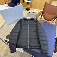 Doudoune matelassée légère à capuche pour homme, style européen, coupe ample, nouvelle collection 2026, duvet d'oie de haute qualité, pour l'hiver
