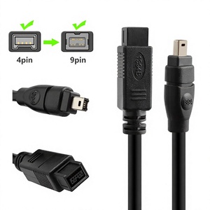 Câble adaptateur IEEE 1394 <span class=keywords><strong>FireWire</strong></span> 800 vers 400, câble de données 9 broches vers 4 broches YR-1394-3, 18/3/45 mètres, origine Hubei - Product Image 1