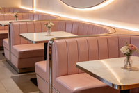 Sièges de banquettes en velours de luxe pour restaurants commerciaux, bars et salons, sièges rembourrés