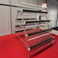 Cages à poules pondeuses automatiques de type A en acier galvanisé à chaud certifiées ISO9001 pour l'élevage de poulets