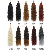 Extensions de cheveux synthétiques bouclés et ondulés en vrac, cheveux à crocheter Ocean Wave, doux et rebondissants, 10, 14, 18 pouces, cheveux à tresser GoGo Curl