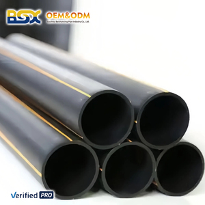 Çeşitli çaplarda özelleştirilmiş yüksek yoğunluklu polietilen (HDPE) gaz boru hatları dayanıklı sarı yeraltı doğal gaz boru hatları - Product Image 6