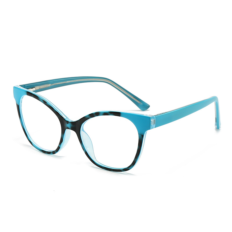 C6 blue floral framed white slices