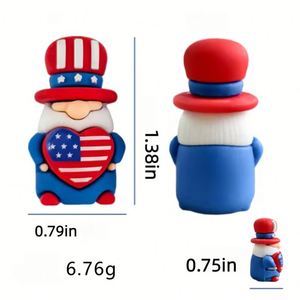 Mini Adornos Patrióticos de Gnomos, Figuras en Miniatura para el Día de la Independencia, Conmemorando el 250 Aniversario de los Veteranos - Product Image 2