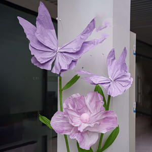 Decorazione del centro commerciale della finestra decorazione morbida all'ingrosso nuova carta gigante di nozze fiori artificiali bella <span class=keywords><strong>Chen</strong></span>. - Product Image 4