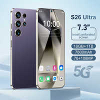 Nouveau modèle 2025 – Téléphone portable original S26 Super Smartphone 16 Go + 1 To 5G Double SIM Android 14 – Téléphone Android 5G