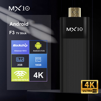 MX10 F3 TV stick 4K Android TV Allwinner H313 2,4/5G WiFi BT función 4K/8K video en línea Set-Top Box TV stick