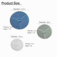 Lot de 3 couvercles en silicone résistants à la chaleur pour micro-ondes, anti-éclaboussures, pour le stockage des aliments, adaptés aux bols, tasses, poêles, assiettes, casseroles