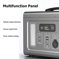 Station d'alimentation portable pour le camping, générateur solaire hors réseau 1000W, batterie lithium-ion, contrôleur MPPT, lampe de poche pour voiture, alimentation de secours pour la maison