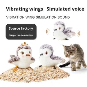 New Rechargeable <strong>Electric</strong> Simulation Bird Remote Control <strong>Toy</strong> - a Plush <strong>Toy</strong> for <strong>Cats</strong> That Flaps Its wings Makes Bird Calls - Product Image 2