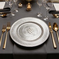 Assiettes de Présentation en Plastique Tressé Style Rotin Durables et Robustes de 13 Pouces pour Mariages, Décoration de Table Bohème et Fournitures de Fête