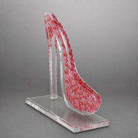 Noble Fabricant Acrylique Talons Hauts Gravé Logo Personnalisé Beauté Trophy Award