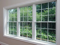 Ventanas Corredizas Simples de Aluminio Serie 83 con Vidrio Templado, Sello de Tira de Lana y Función de Inclinación para una Fácil Limpieza