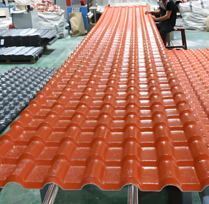 Tuiles de toiture ondulées en <span class=keywords><strong>PVC</strong></span> ASA modernes et traditionnelles, ignifuges, coupe-vent et imperméables, couleurs personnalisées pour hôtels, parcs, villas - Product Image 1