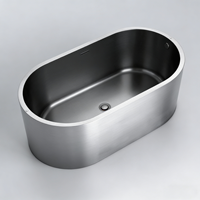 Baignoire de glace en acier inoxydable 304 personnalisable, baignoire de récupération d'eau froide, impression de logo, baignoir